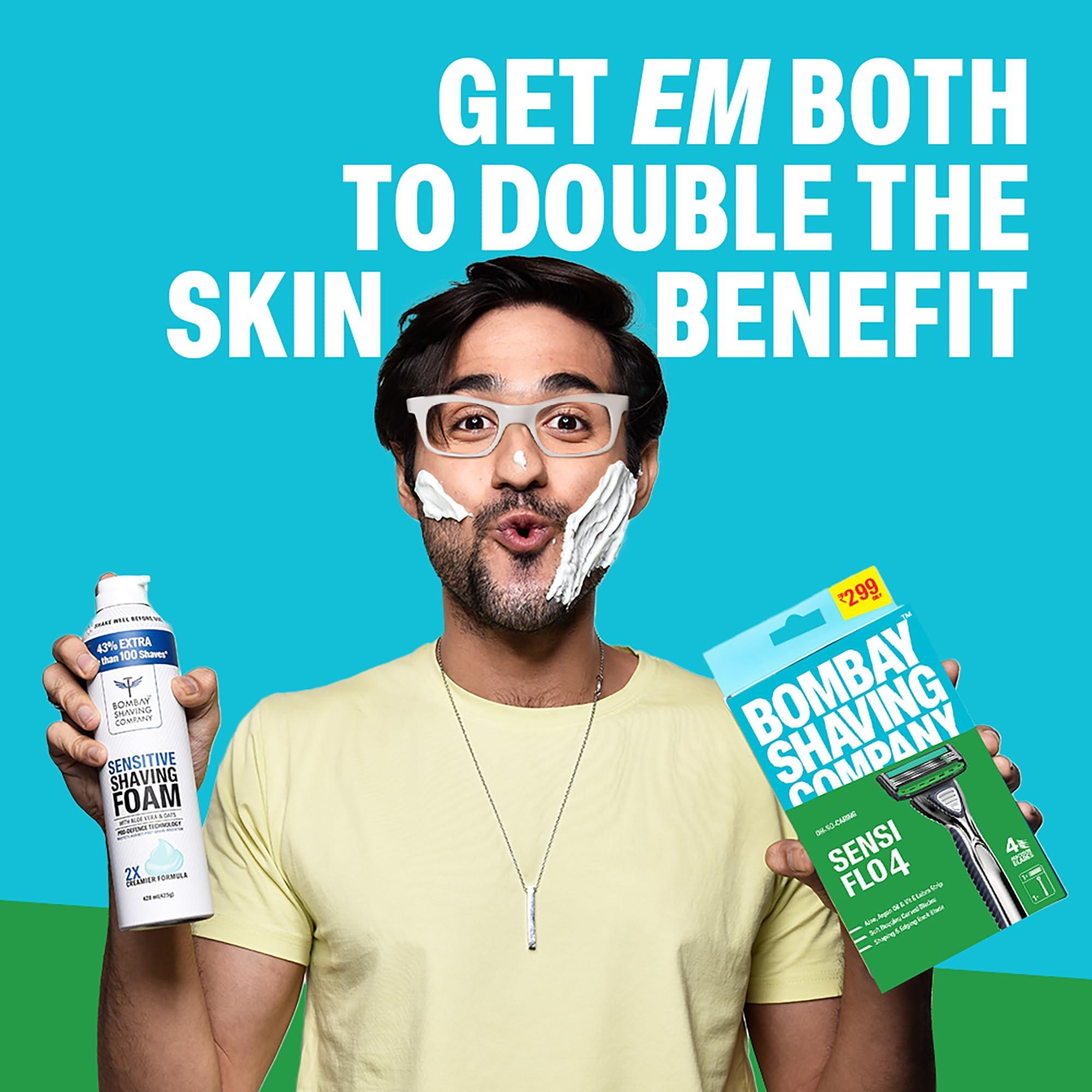 Bombay Shaving Company Bombay Shaving Company Sensi Flo 4 Razor For Men | Pack of 1