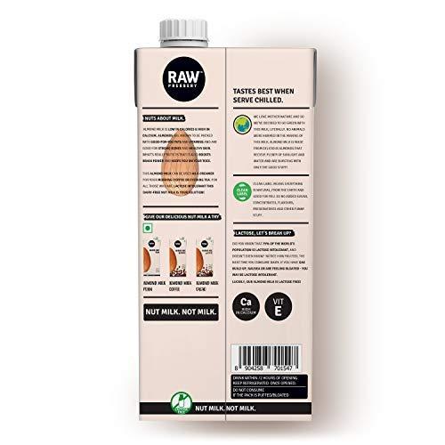 RAW PRESSERY Raw Pressery Almond Milk Plain Unsweetened 1 LTR (Pack of 2)