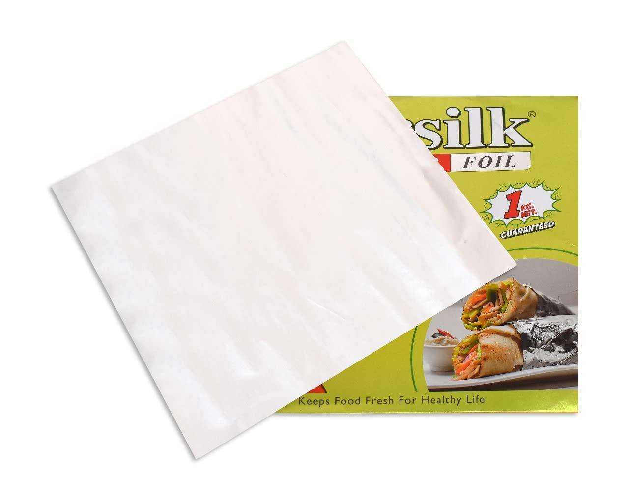 PEARSILK PEARSILK Foil Paper Sheets ,Food Wrap Paper Foil, 1 KG , 90 m