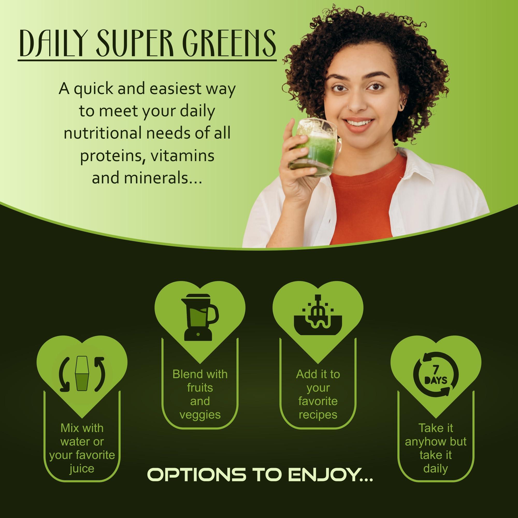 IYUSH IYUSH Herbal Ayurveda Organic Wheat Grass Plus Moringa + Spirulina + Alfalfa + Barley Grass + Ashwagandha And Amla Multivitamin Superfood Powder - 100Gram