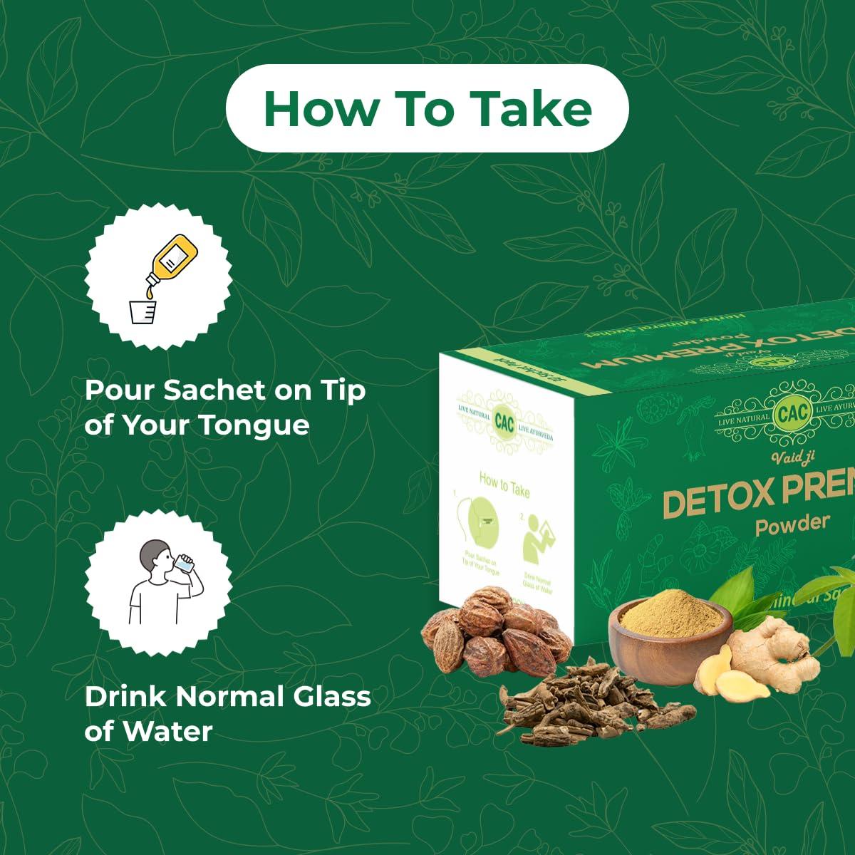 CHANDIGARH AYURVED CENTRE DrVaid Ji - Detox Premium Powder (30 Sachet)