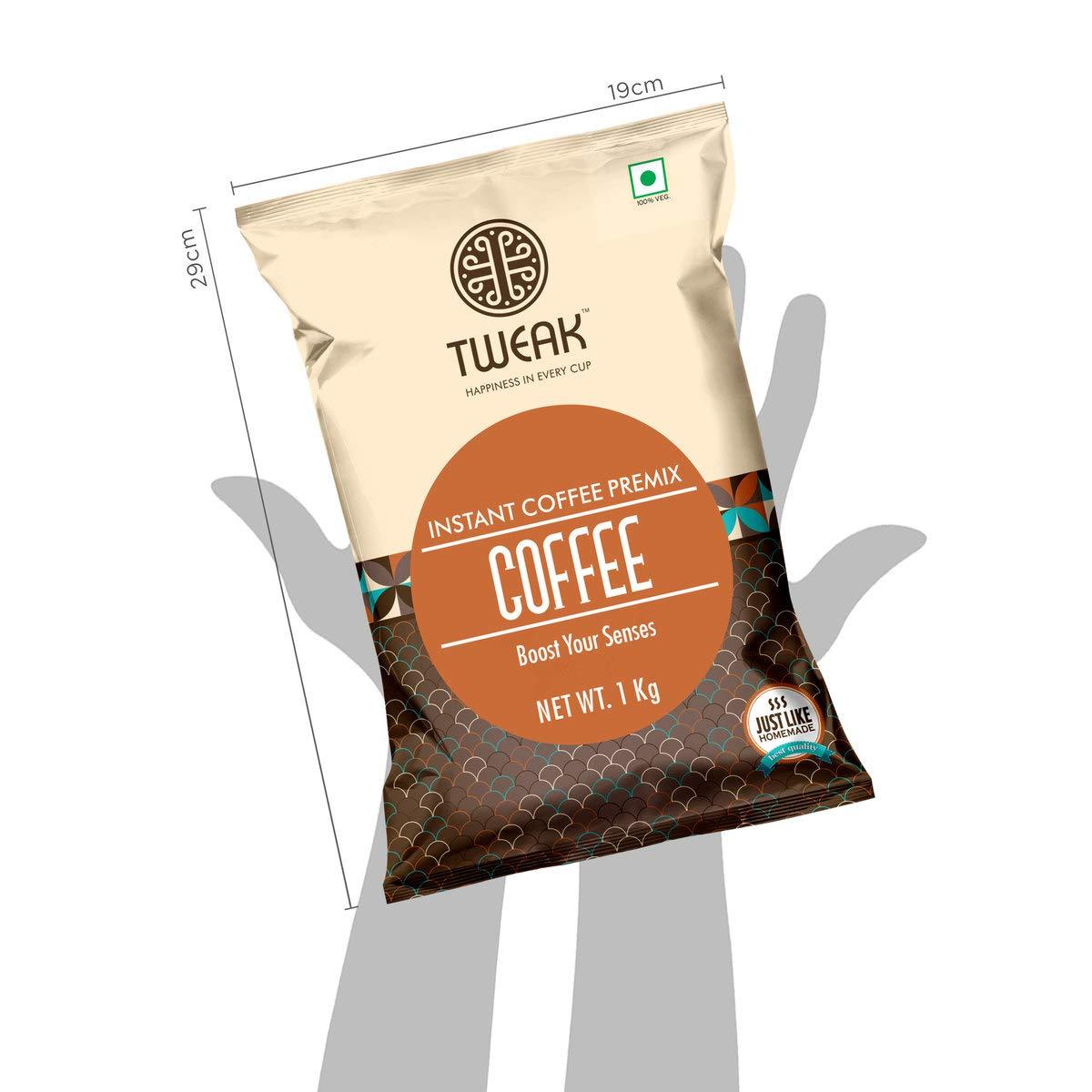 C.B.SHAH & CO. TWEAK Instant Coffee Premix 1 kg Pack (Combo Pack of 3 Packetx 1 kg each). Make approx 62 cups of 100ml from 1 kg.