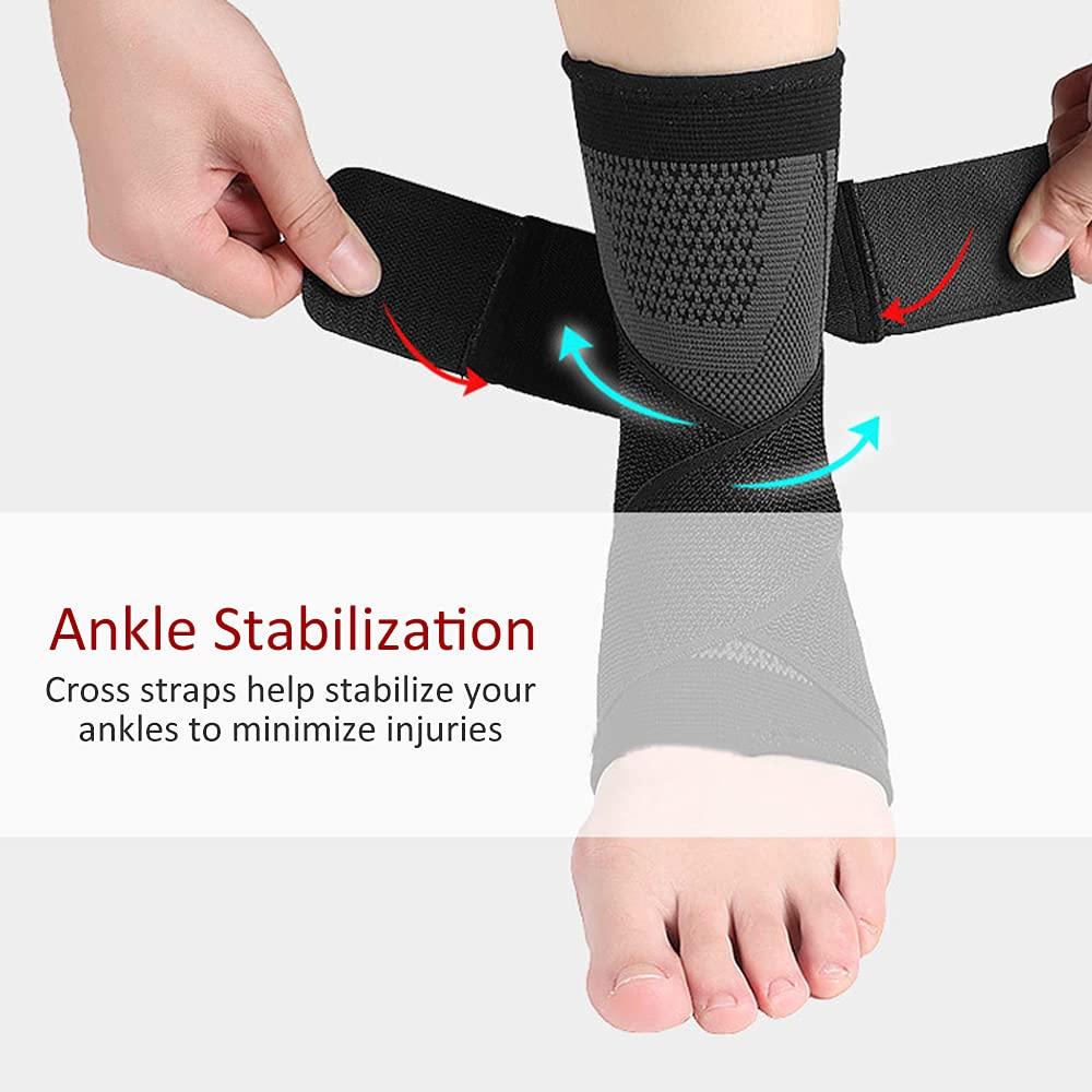 Qunan Qunan Ankle Port Port Brea able Adjustable Ankle Sleeves for Sp in Recovery