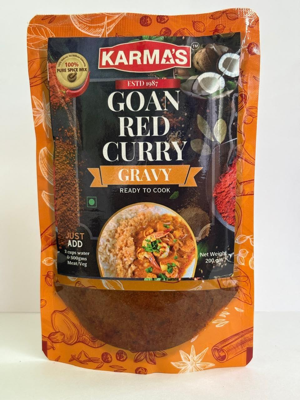 KARMA\'S Goan Red Curry Masala paste(pack Of2)