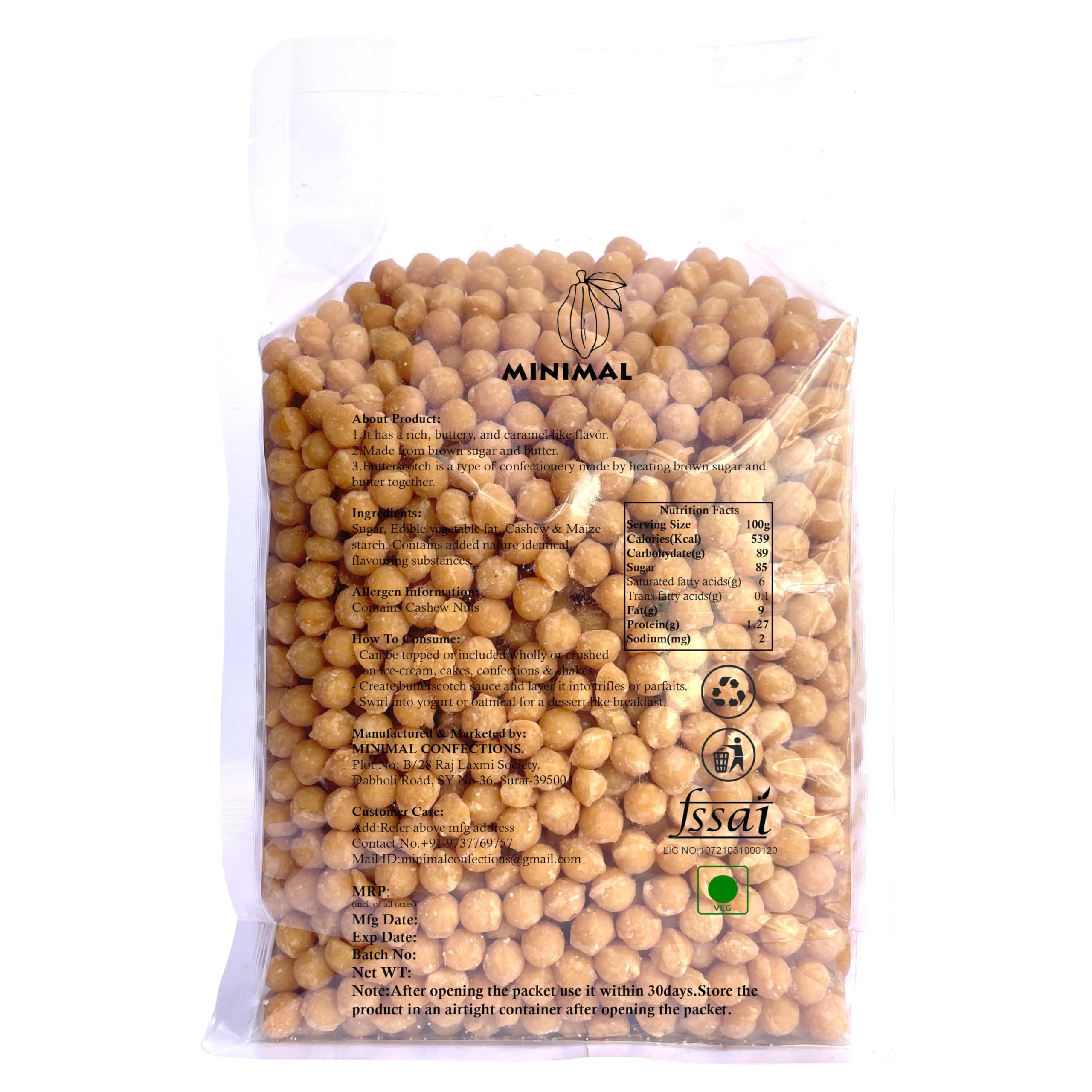 minimal Minimal Butterscotch Nuts/Butterscotch Candy,500Gr