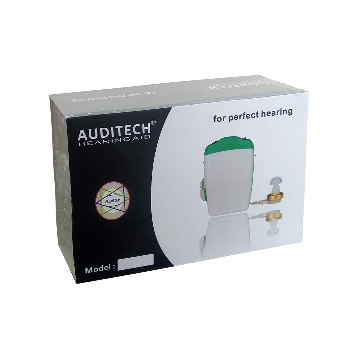 AUDITECH AUDITECH Black For Both Ears Pocket Model Hearing aid (Black)
