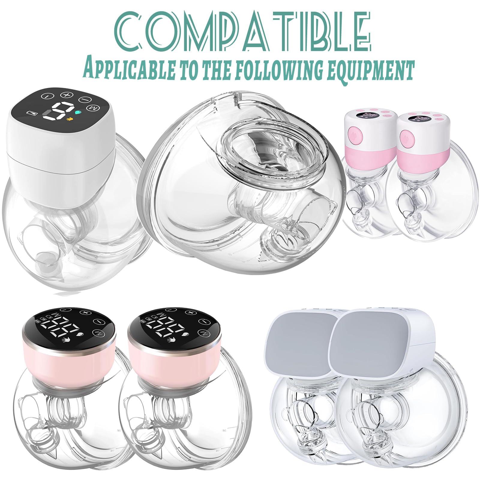 bliblo Flange Insert 17mm, Compatible with NaNaLazy/TSRETE/Bellababy/Lansinoh/momcozy S9/S12/S9pro/S12pro,Wearable Breast Pump Shields/FlangesMilk Collector 24mm Universal (17mm)