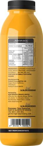 Raw Pressery Raw Pressery Alphonso Mango Juice (2 x 1000ml) Maximum Pulp (51%)
