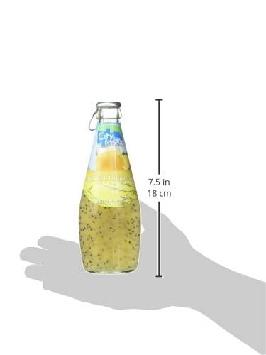 City Fresh City Fresh Basil Seed Drink with Pineapple Flavour, 10.2 fl oz / 300 ml