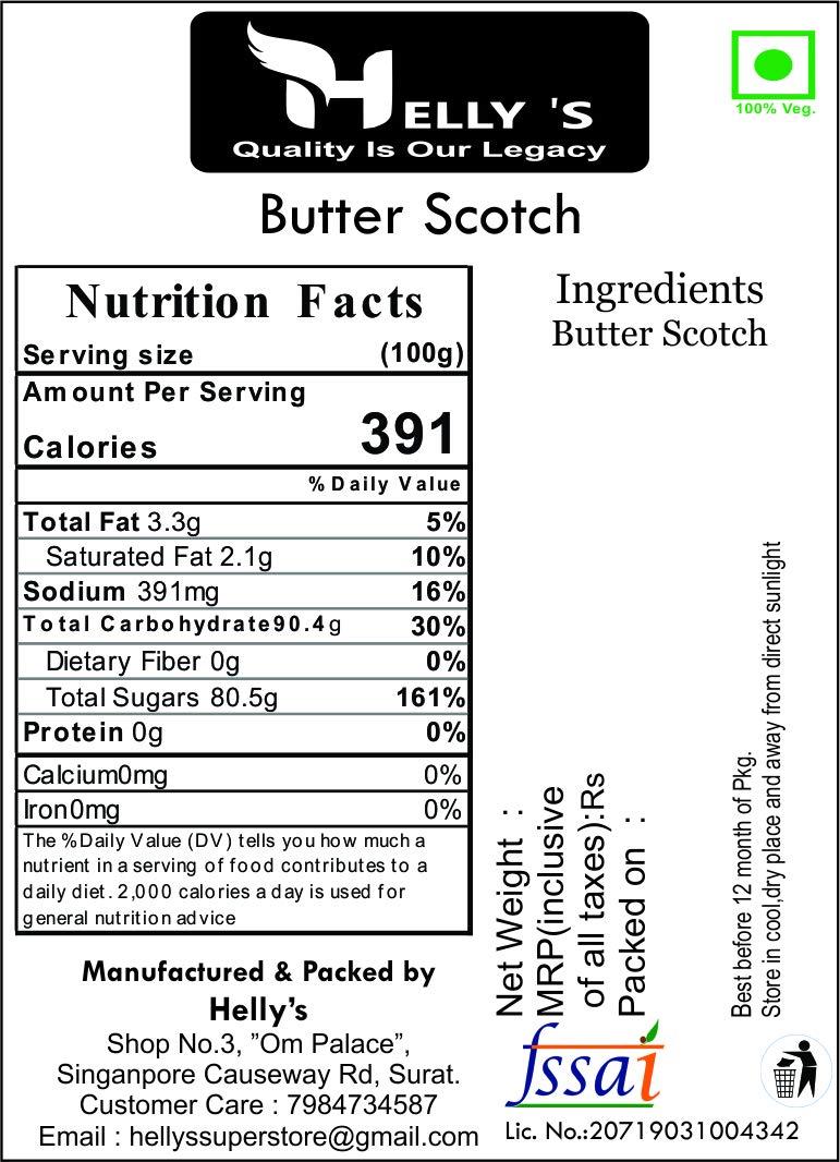 Helly's Helly's Butterscotch Balls for Chocolate Making, Cake Decoration | 250 gm - Zip Lock
