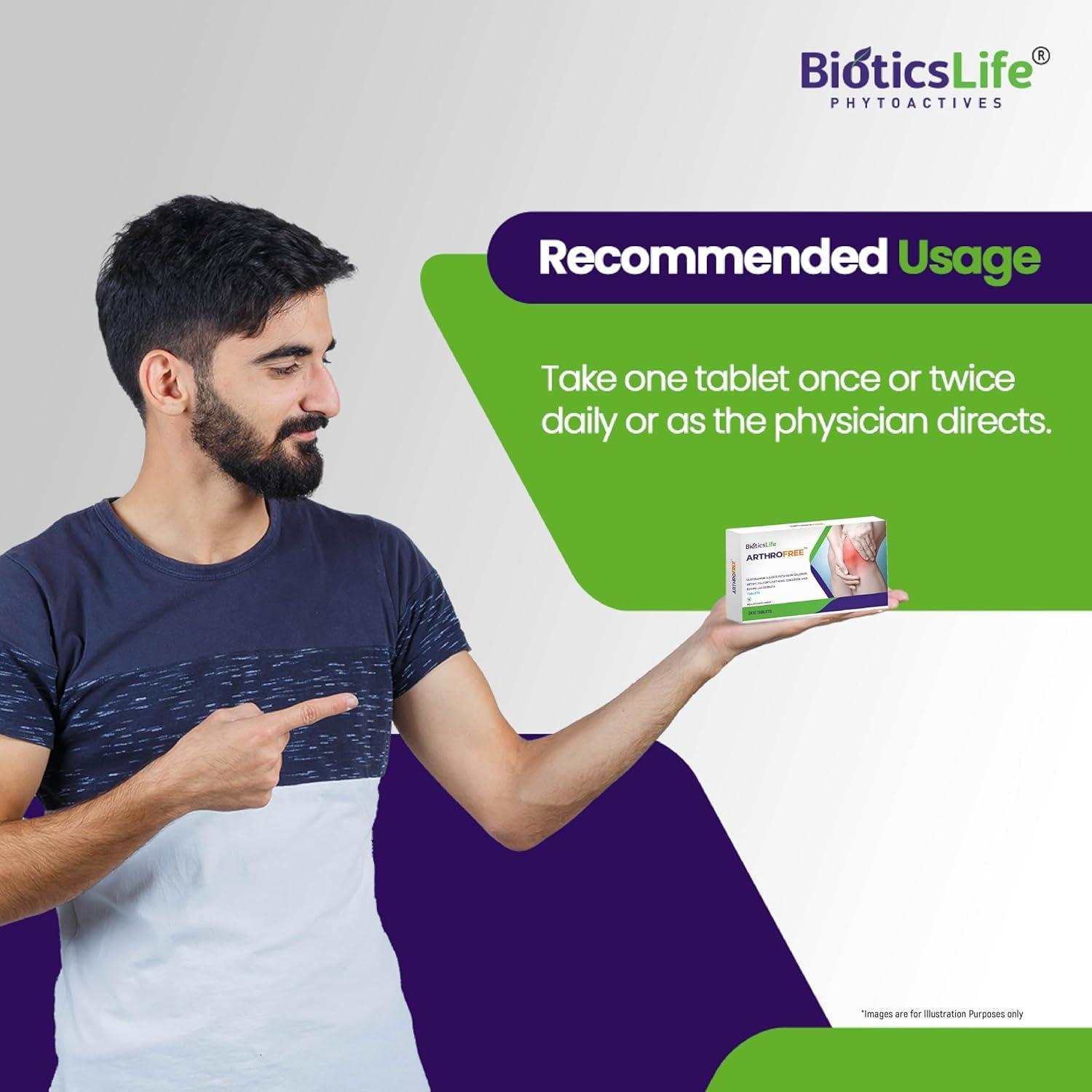 BIOTICSLIFE BIOTICSLIFE Arthrofree Tablets for Joint Pain. Pack of 30