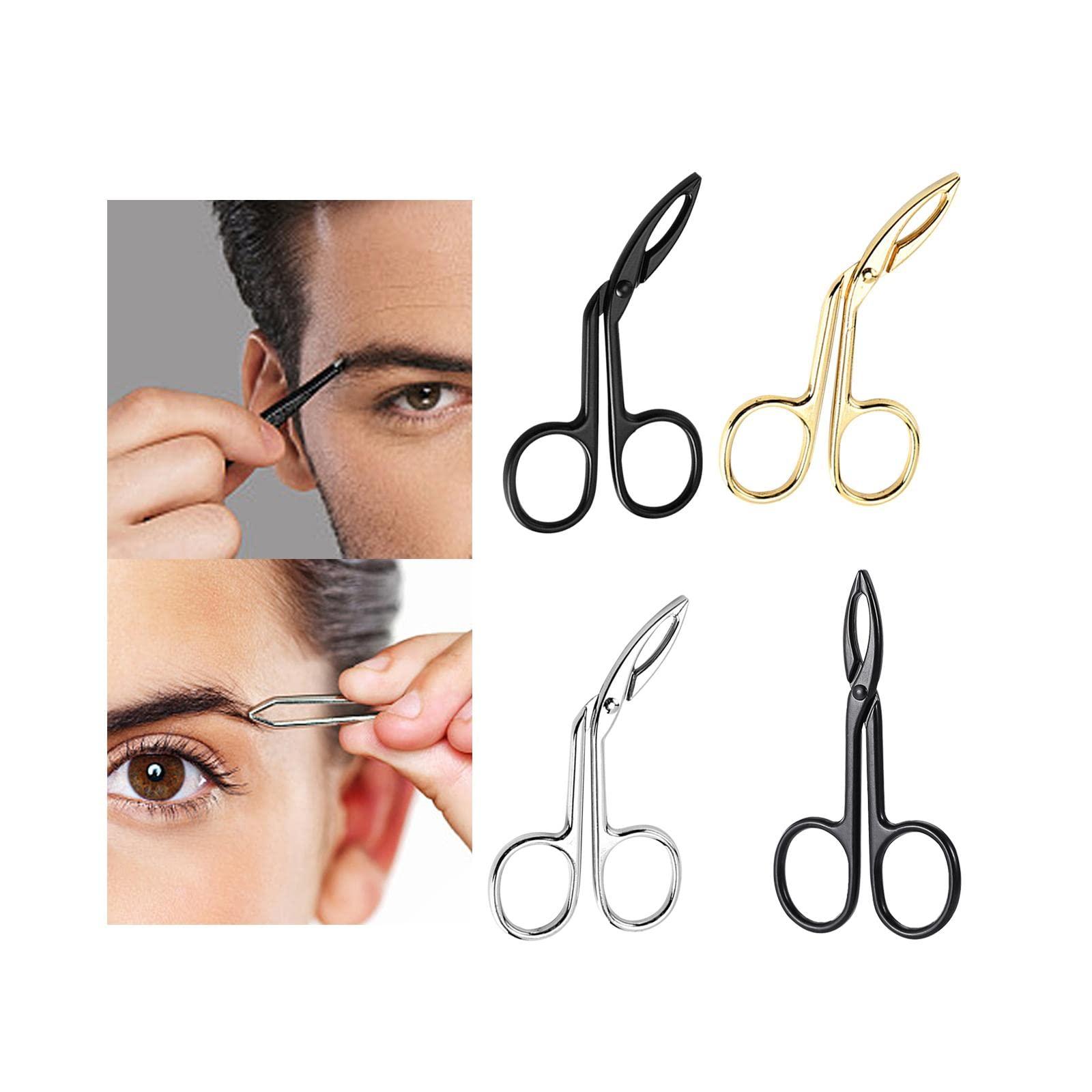 T.O.G. T.O.G. Eyebrow Tweezers Scissors Handle Comfortable Grip Flat Tip Tweezers Trimming Black Health & Beauty | Shaving & Hair Removal | Tweezers