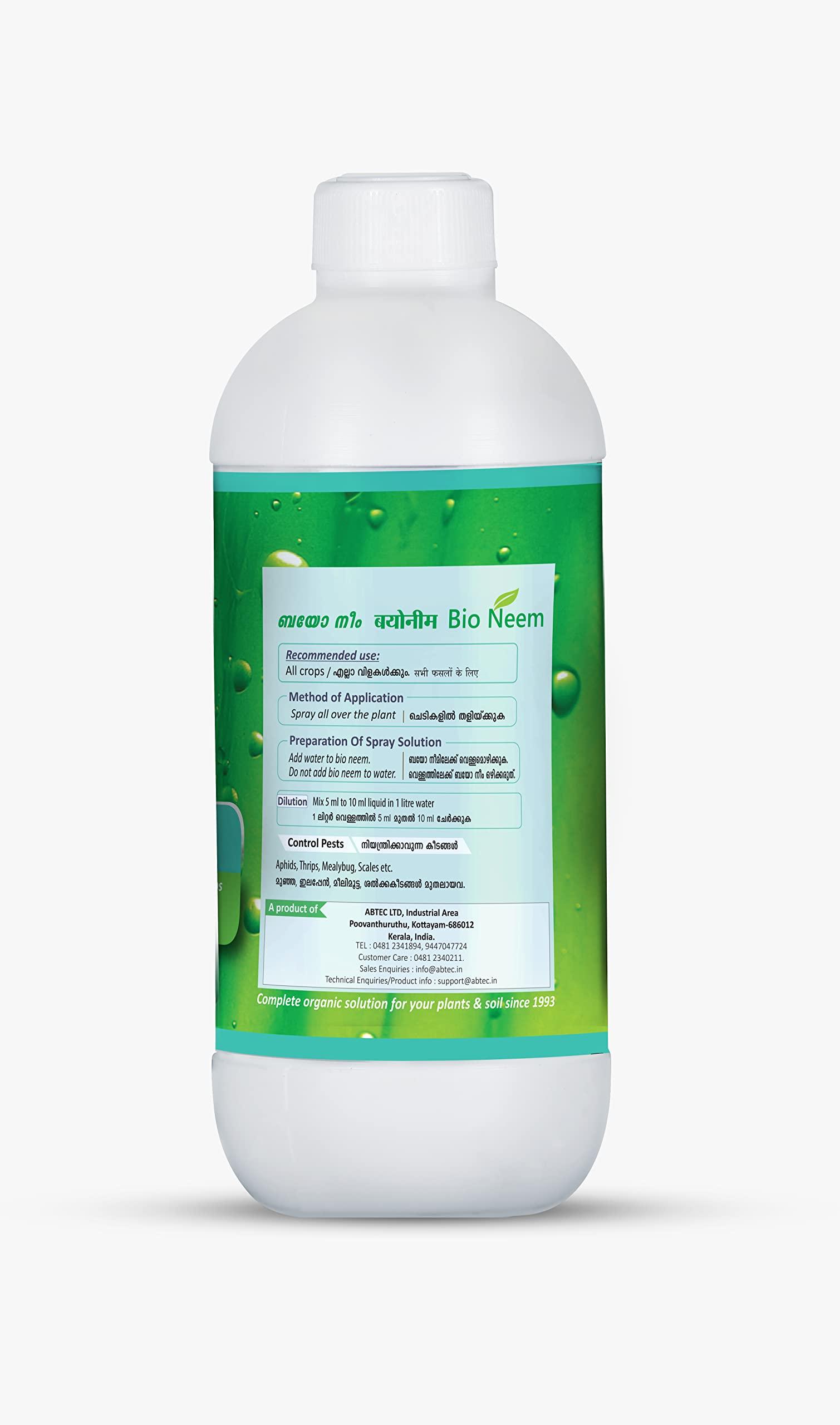 abtec, the organic people abtec, the organic people Bio Neem Azadirachtin Liquid for Plants - 1 L