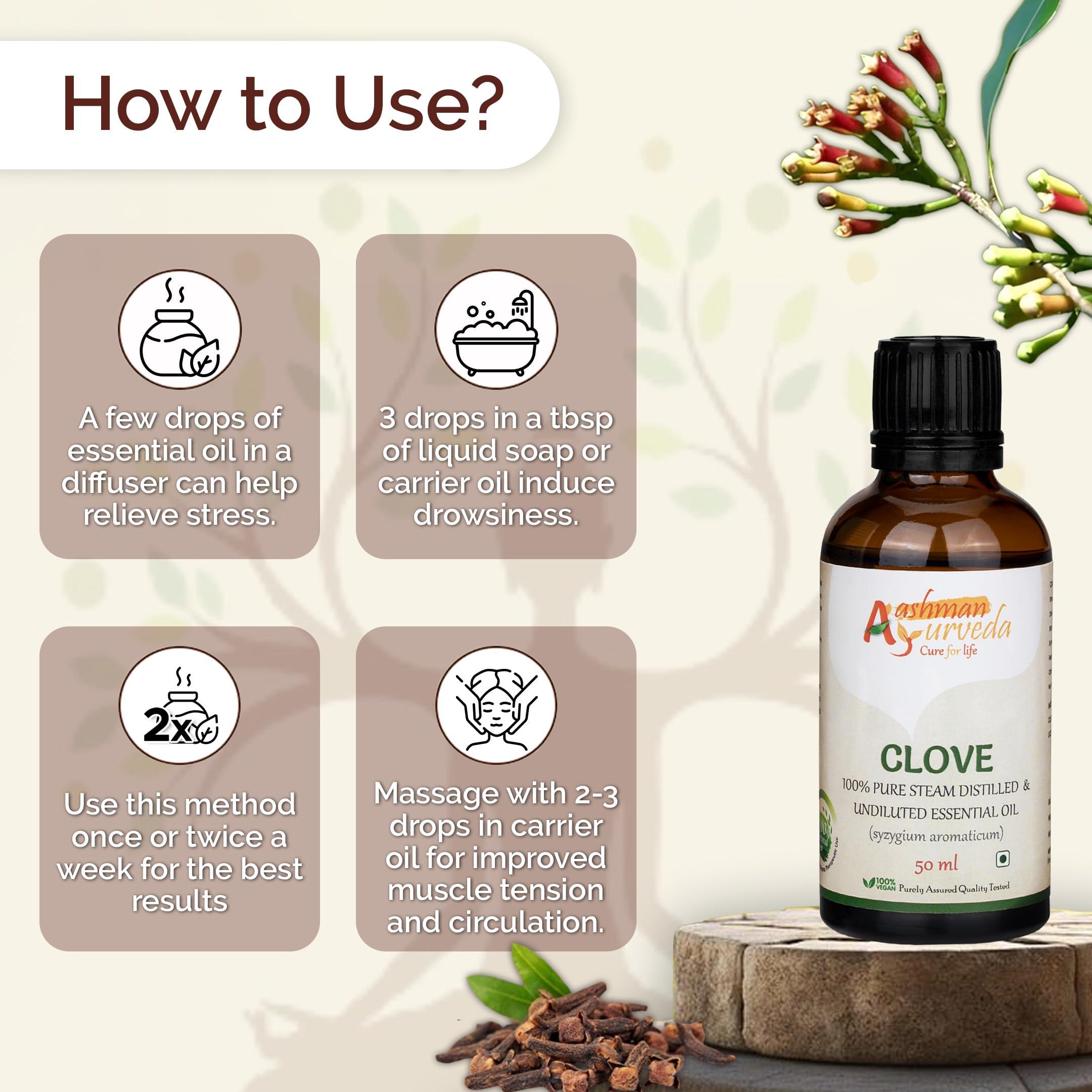 Aachman Veda Cure for Life Aashman Ayurveda Essential Oil (Clove)