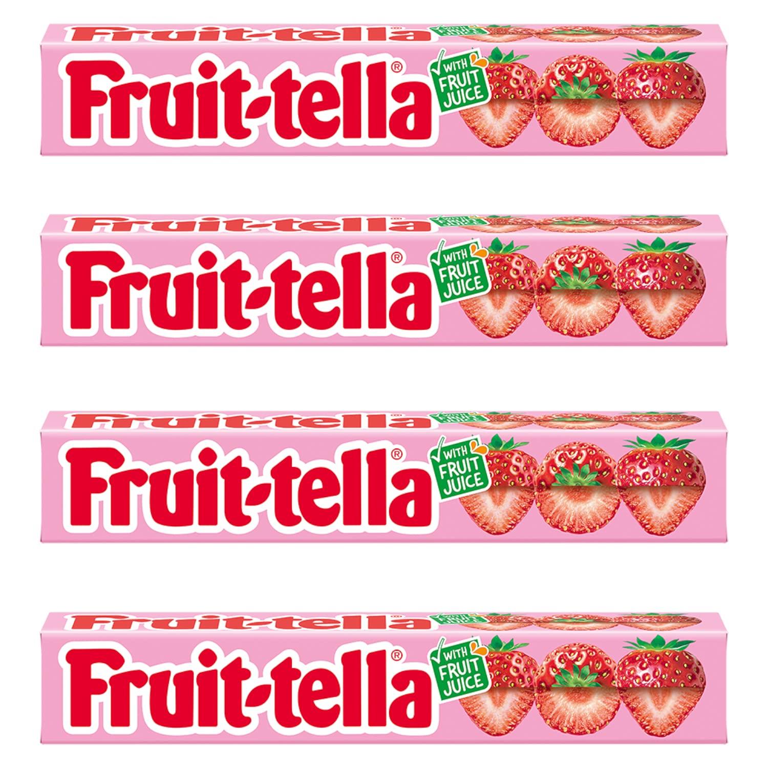 Fruitella Fruitella Strawberry, 4 x 36 g