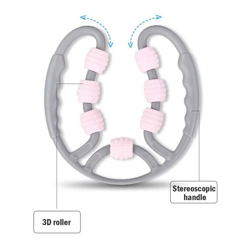 Homevilla Homevilla 7 Wheels muscle roller massager, Muscle roller trigger point roller massager for legs, calf, thigh, neck, arm, tennis elbow deep tissue foam roller fascial muscle pain relief