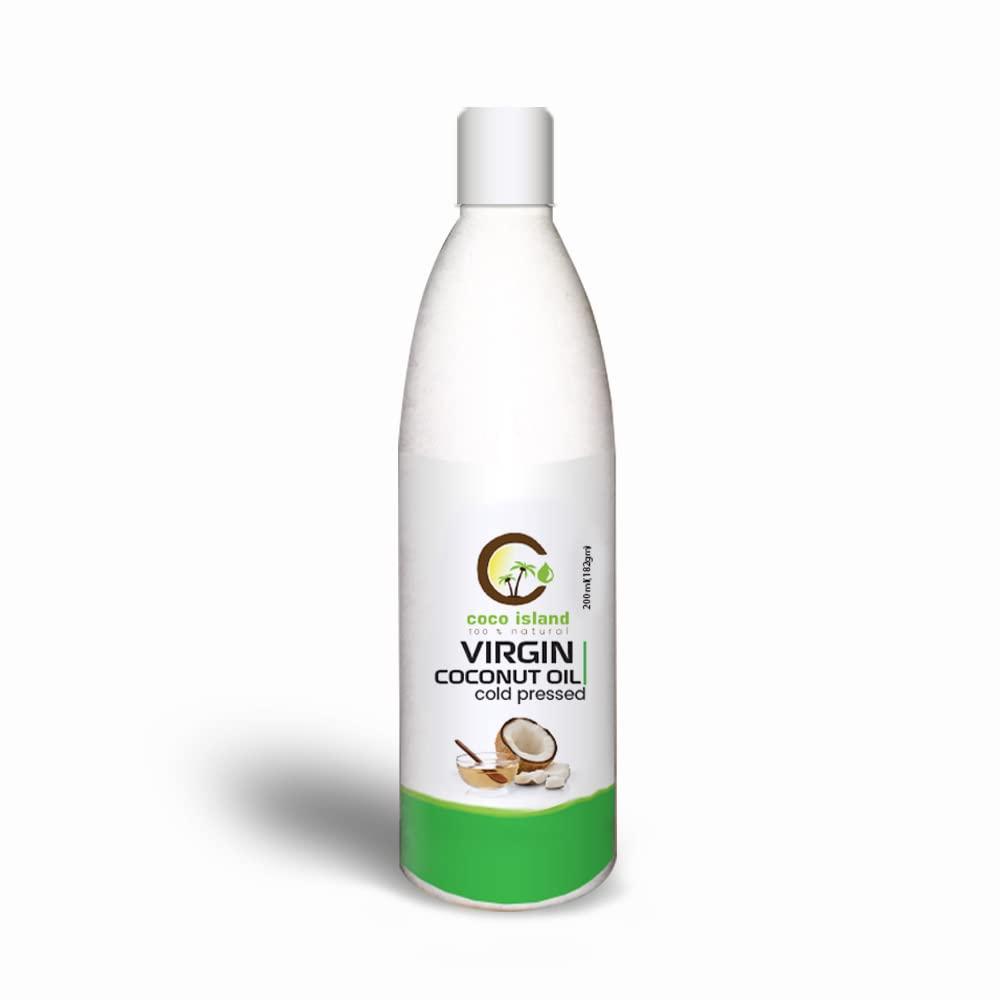 Generic Coco island Virgin Coconut Oil Natural & Edible Cold Pressed Coconut oil skin care & Hair Care oil (100 ml pet bottle)