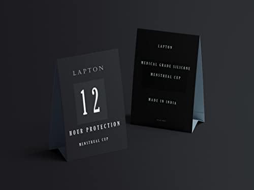 LAPTON Lapton Purple Color Reusable Silicone 25ML Menstrual Cup Pack of 1 (Purple_Large_25 ML)(k2-box-L_Purple_P1)