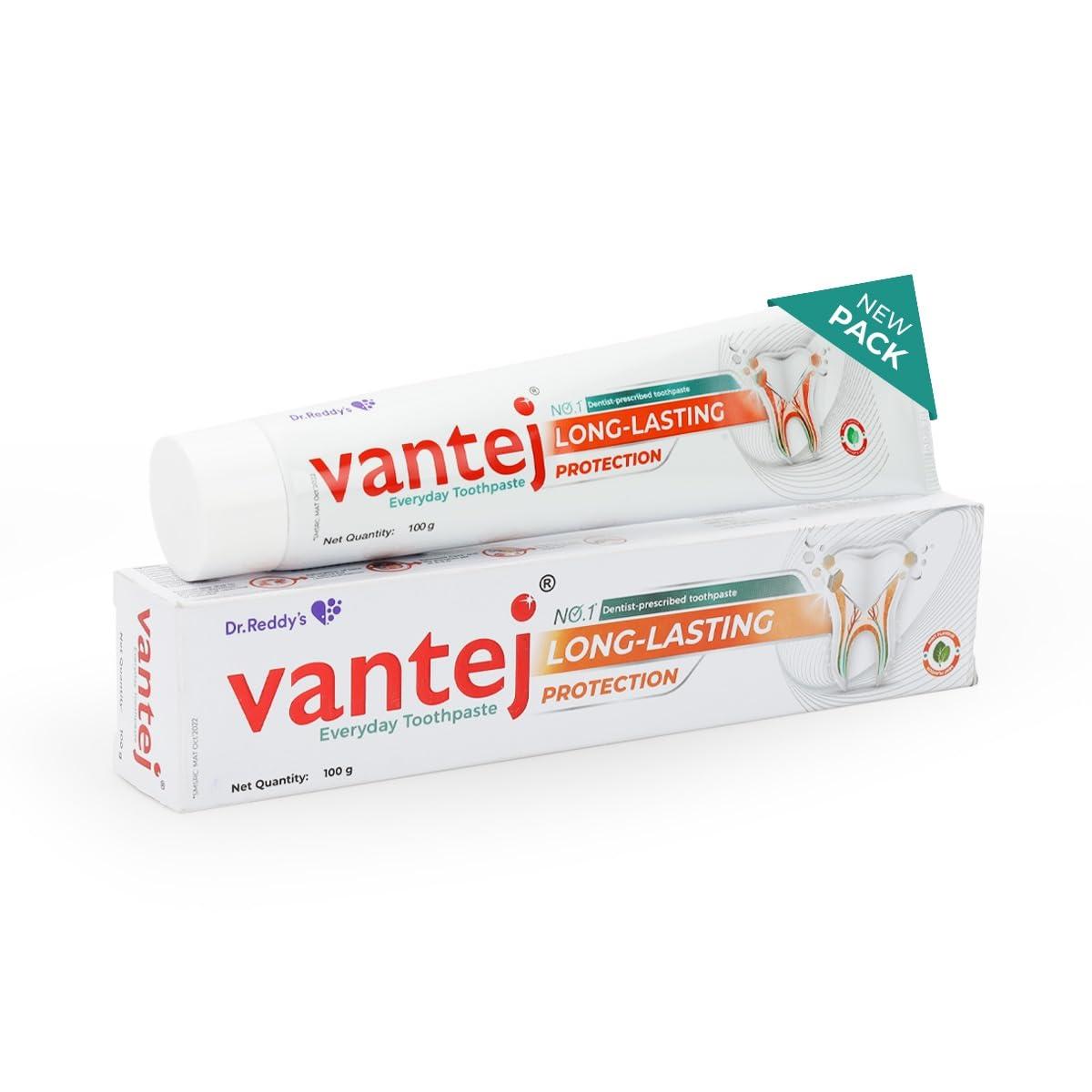 Vantej Vantej Dr. Reddy\'s Toothpaste For Sensitive Teeth | Extra Foaming Action With Refreshing Flavor For Everyday Use | Toothpaste Combo Pack Offer | 100G X 3