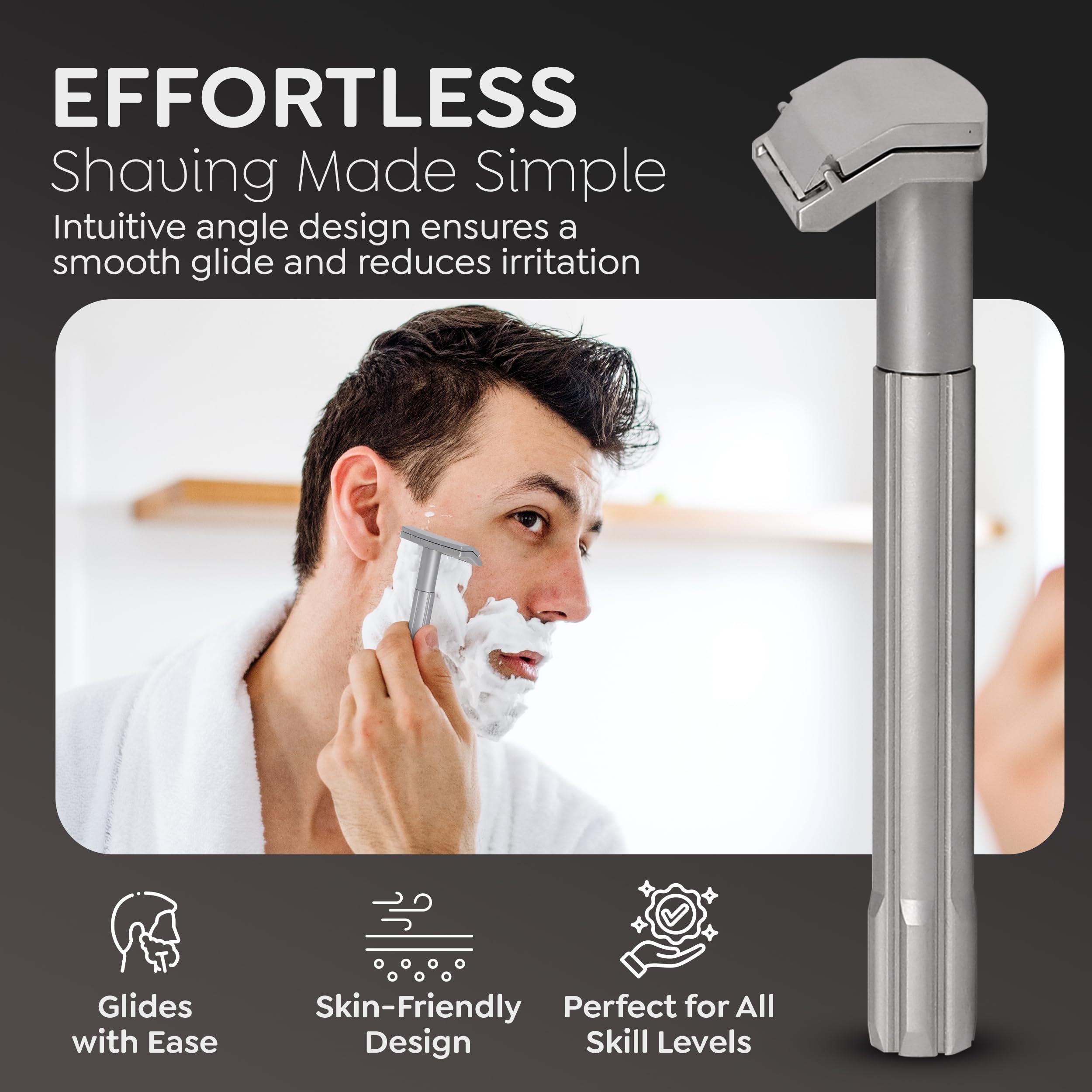 PARKER Safety Razor PARKER Safety Razor Men Soloedge Single-Edge Safety Razor By Parker Safety Razor (With Blades)