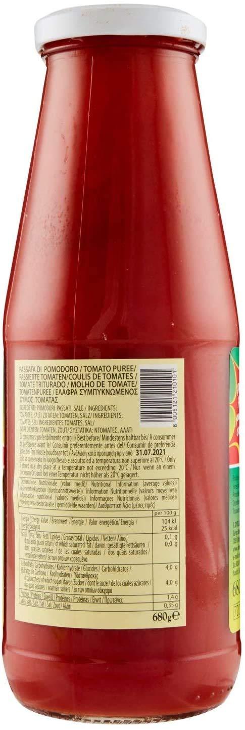 Divella Divella Passata di Pomodoro Sauce | 680g | Imported Pasta Sauce | 100% Italian Sauce | Tomato puree |