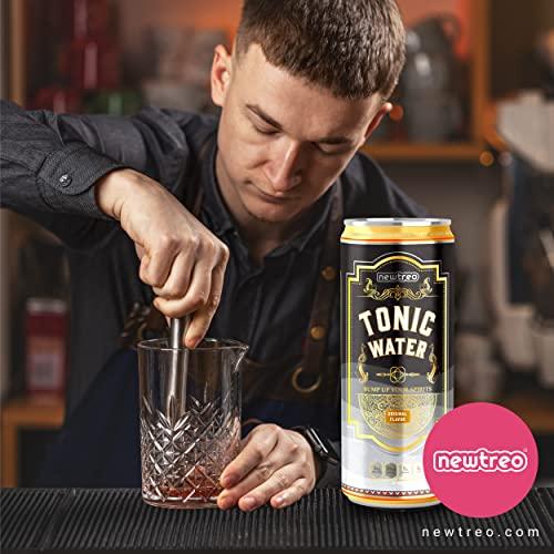 Newtreo Newtreo Tonic Water | Strong Quinine | Indian Tonic | Original Flavour | Pack of 6 x 250ml cans | 100% Recyclable cans
