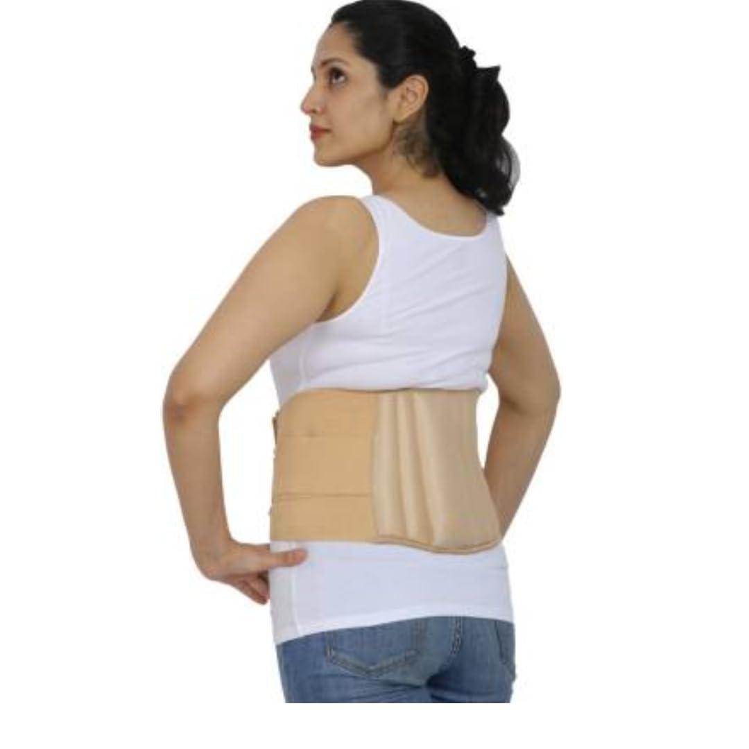 Parisill Parisill Lumbar Support Waist belt (LS Belt) slip disc mild support Lumber Spine Support Belt Back Pain Relief for Waist & Lower Back Support Belt for Men & Women (M)