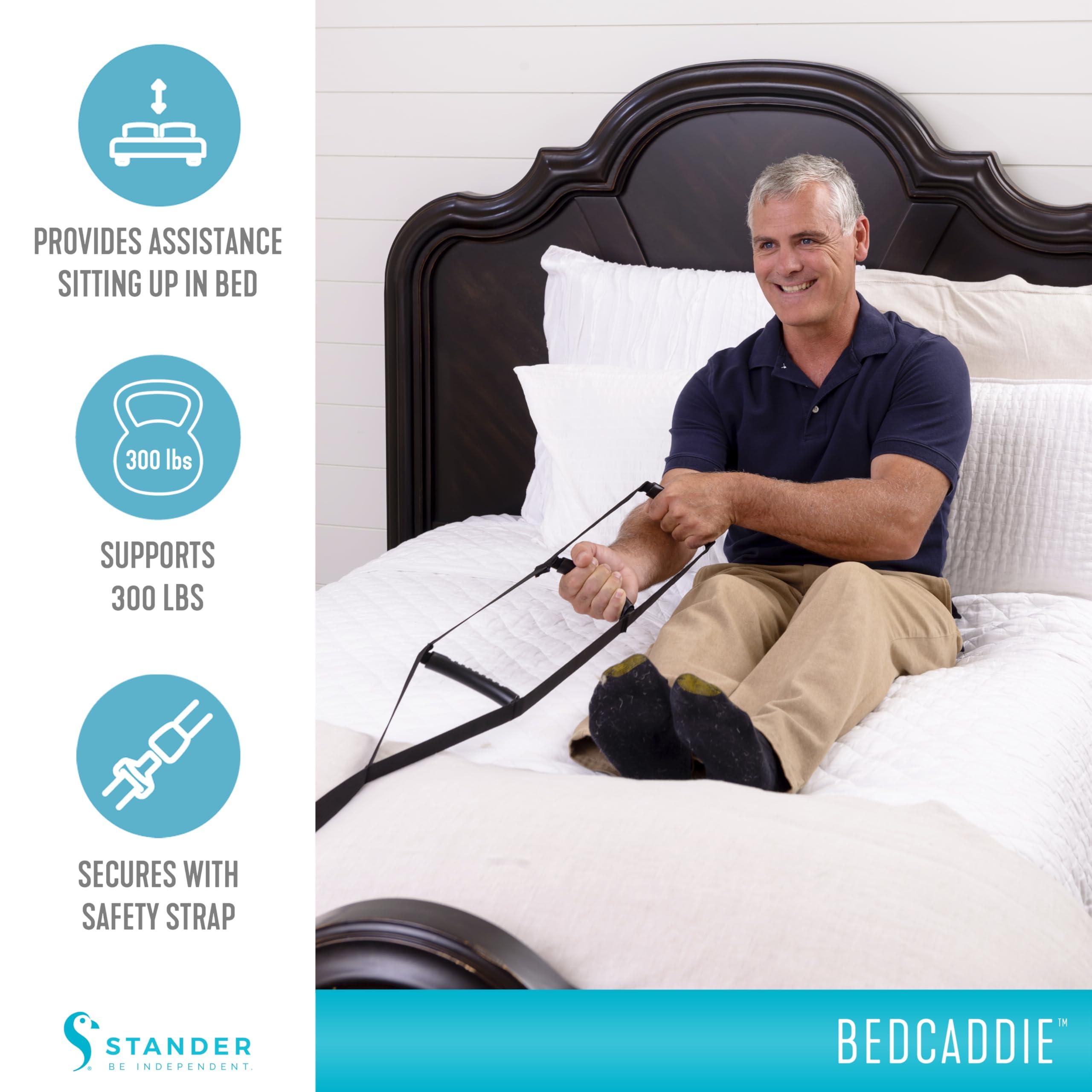 Stander Stander BedCaddie, Bed Ladder Assist Handle, Sit Up Helper with Adjustable Length for Elderly, Handicapped, and Injured