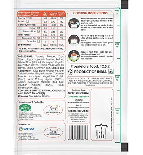 MY SECRET MY SECRET "Tomato Soup With 100% Vegetabls, No Added Preservatives (Pack of 4) 75 gm x 4 Units