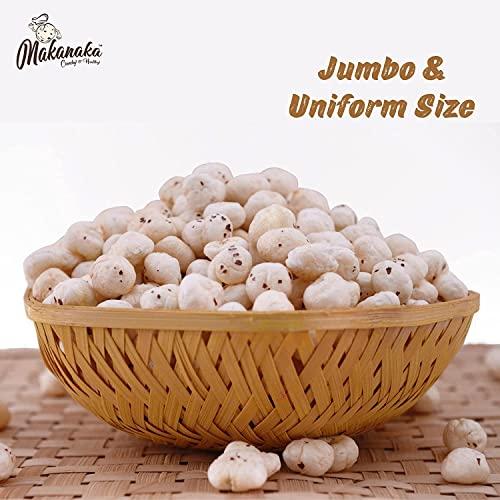 Makanaka Makanaka | Raw Makhana | Fox Nut (Phool Makhana) | Premium Bombay Quality | Hand Picked | Jumbo Size | 100 gm Pack of 3