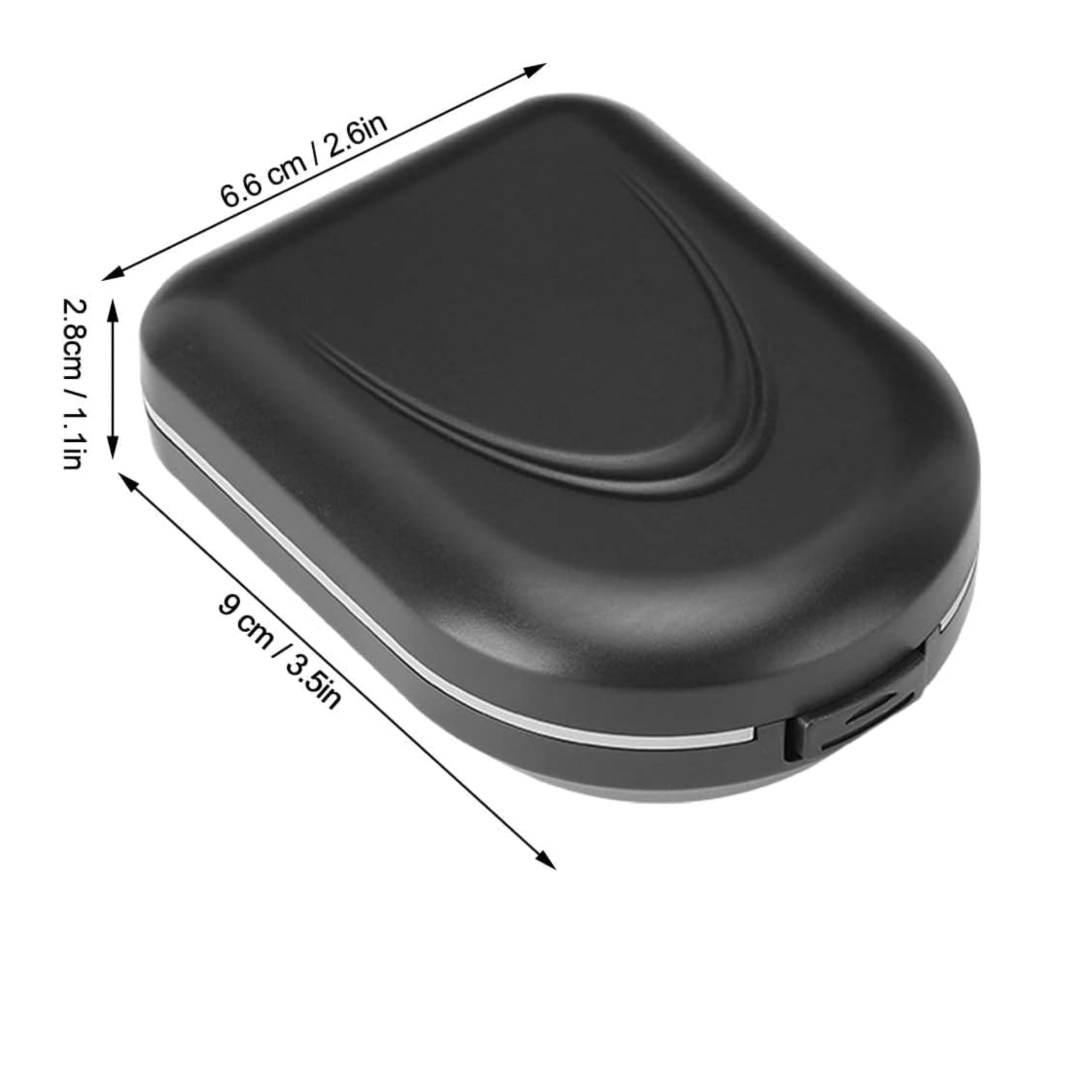 Balson Balson Hearing Aid Case, Hearing Aid Cases Waterproof Portable Drop Resistance Hearing Aid Storage Box Hard Hearing Aid Boxes Hearing Aid Container Hard Case for Hearing Aids (Model-2,Black)