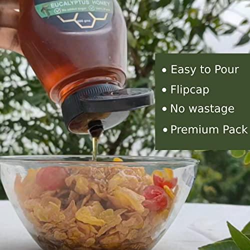 CANAAN GROUP’S oh honey Bee Healthy Canaan Group's Organic Oh Honey | 100% Honey Organic Natural Tulsi Honey | Squeeze Pack | No Added Sugar | 600g