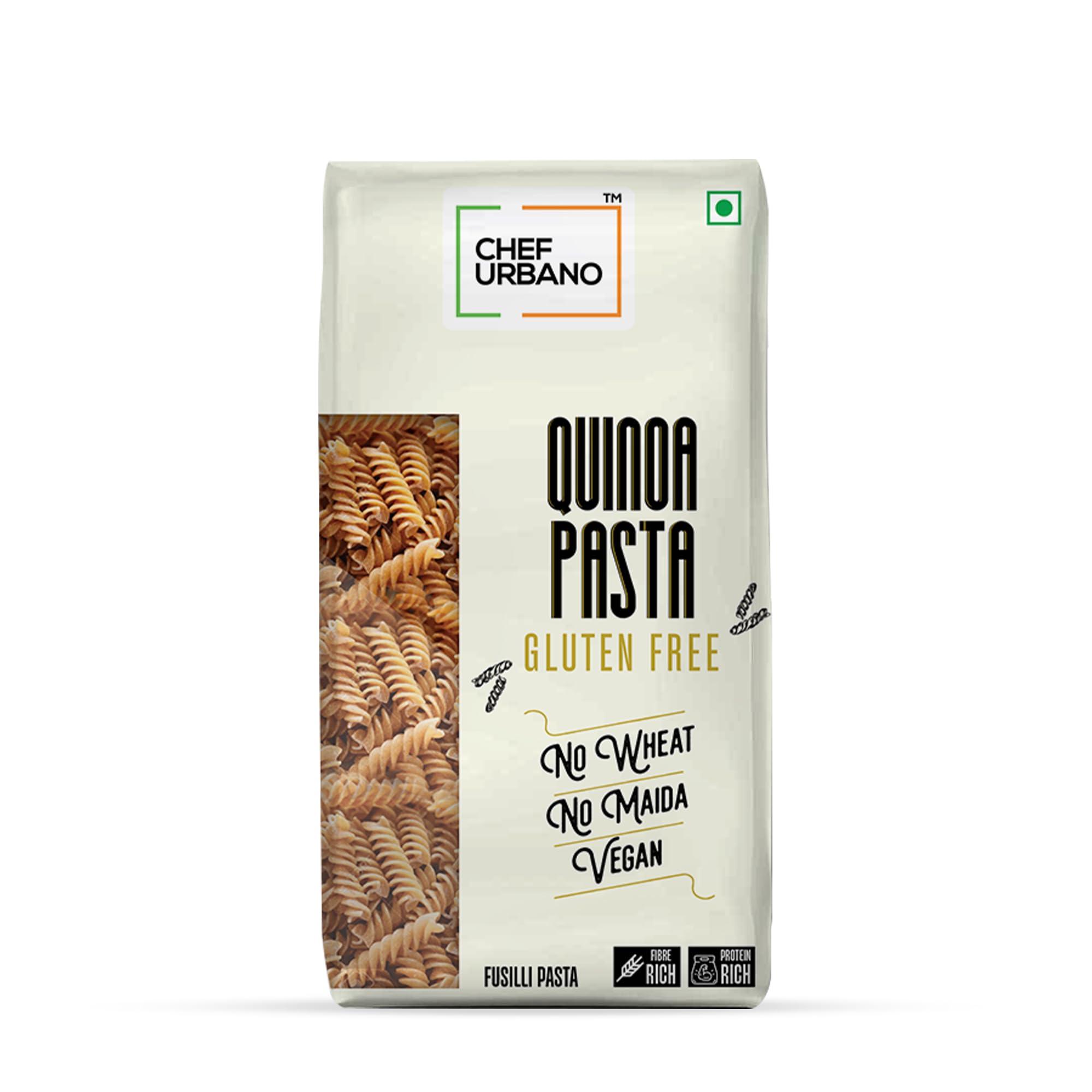 CHEF URBANO Chef Urbano Quinoa Pasta Fusilli 250g | Healthy Pasta | High Protein and Fibre | Easy Digestion | Healthy Food | Diet Food | Vegetarian