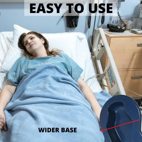 Scientific Indian Scientific Indian I Bed Pan with Lid for Male Female Elderly Patient I Urine Pot Collector I Hospital Grade Polypropylene (WIDE BED PAN + MALE URINAL)