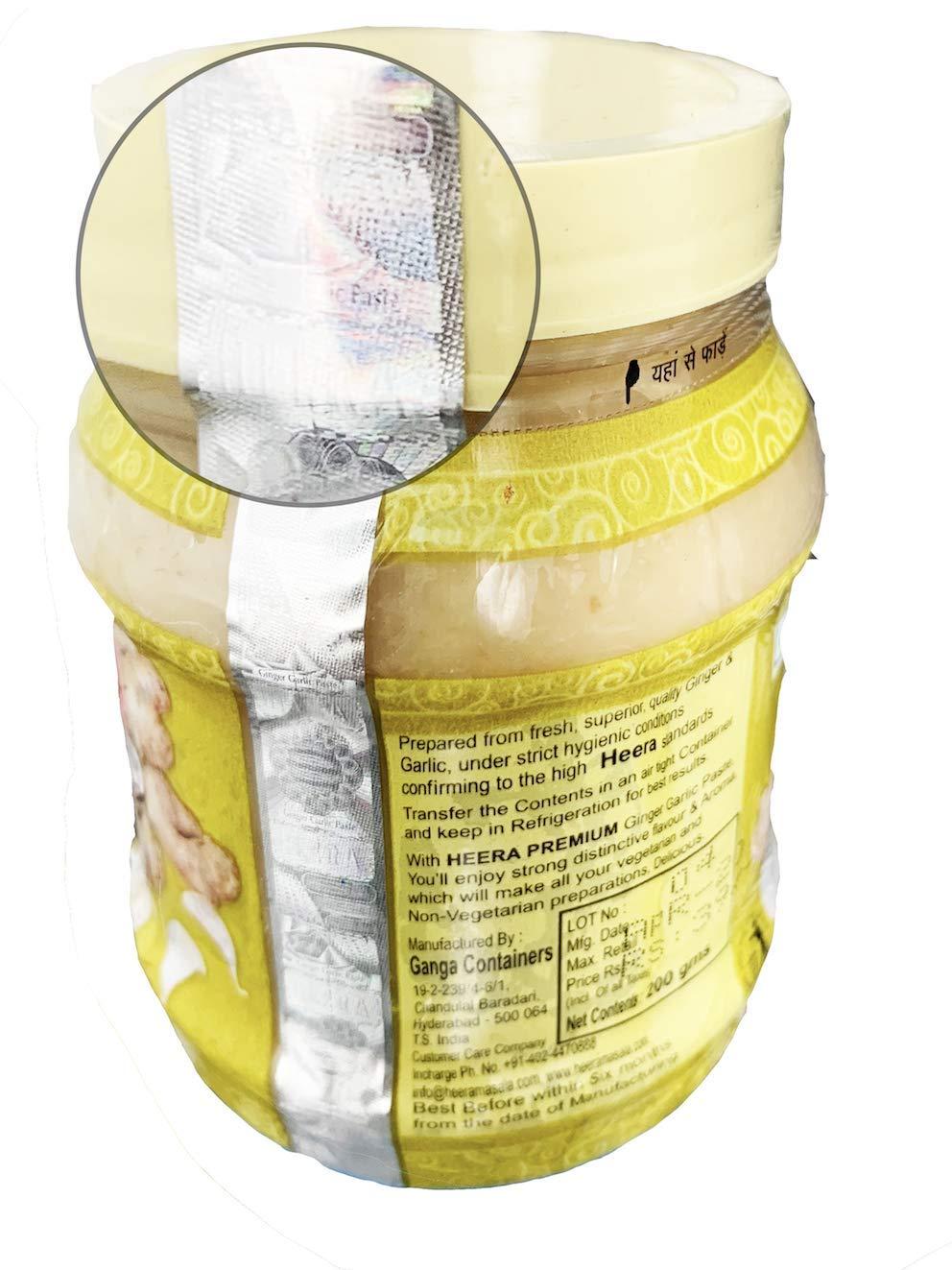 HEERA HEERA Ginger & Garlic Paste , Adrak Lahsun Paste Ginger Garlic Paste for Cooking -500g. Pack