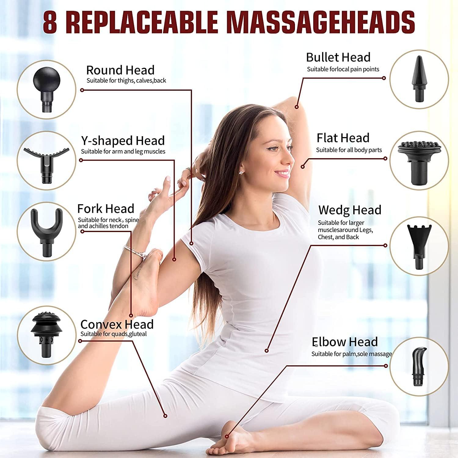 KIYO KIYO Blueidea 32 Speed Massage Gun | Type-C Charging | Full Body Deep Muscle Massager (Blue)