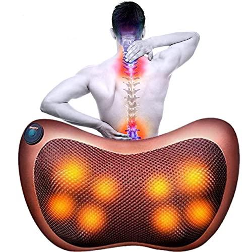 GETZET GETZET Car Massager Electric Pillow Personal Back Pain Relief, Neck Back Massager Full Body Anti-Stress Pain Relief Massager Pillow with 8 Ball For Home Office.
