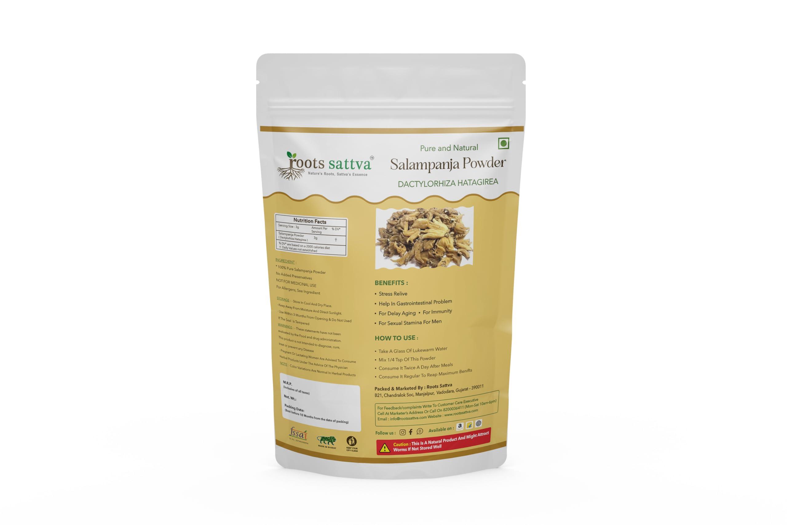 Roots Sattva Roots Sattva Salampanja Powder | Natural | No Added Preservatives | Antioxidant-Rich | Boosts Energy & Stamina - 50g