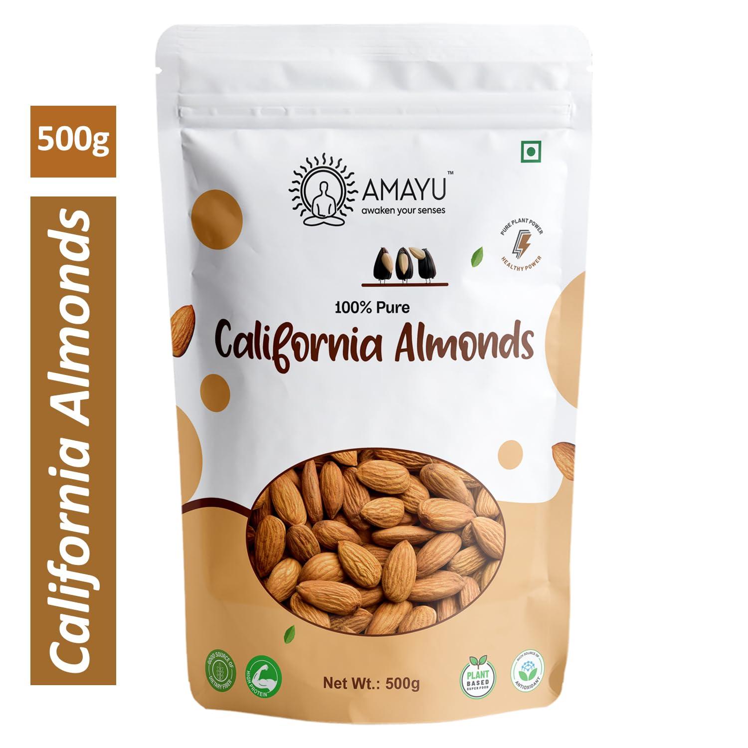 AMAYU AMAYU California Almonds Badam Giri (500 g)