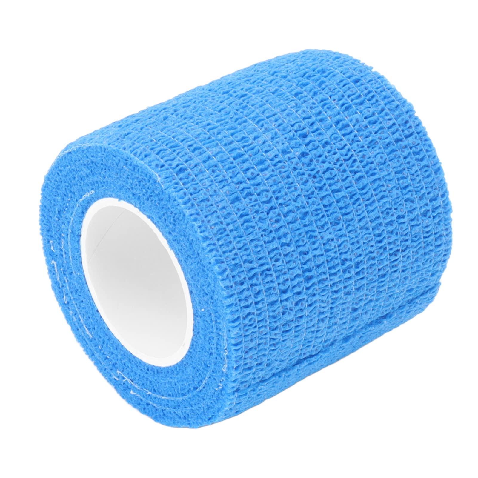 BAUD Bandage Wrap Rolls, Sweat Absorbent Cow Bandage Wrap Non Slip 12 Pack Waterproof 4.5M Breathable for Hoof Repairing (Blue)