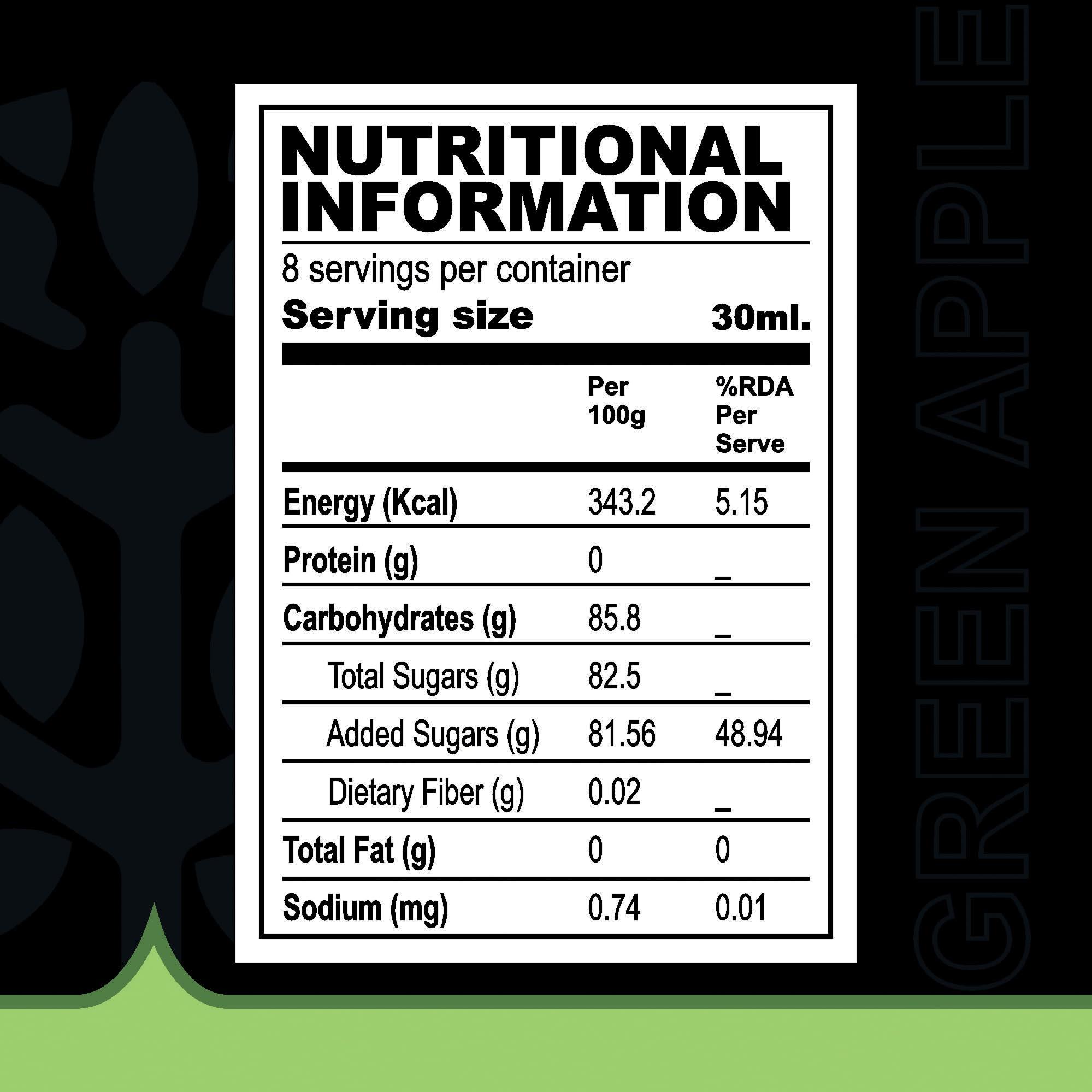 GOOD+MOORE GOOD&MOORE Green Apple Syrup | For Cocktails, Mocktails, Sodas, Ice-teas, Juices, Beverages and more | Concentrated Syrup | Ready to mix | Mixer | Premium Syrup | 250ml