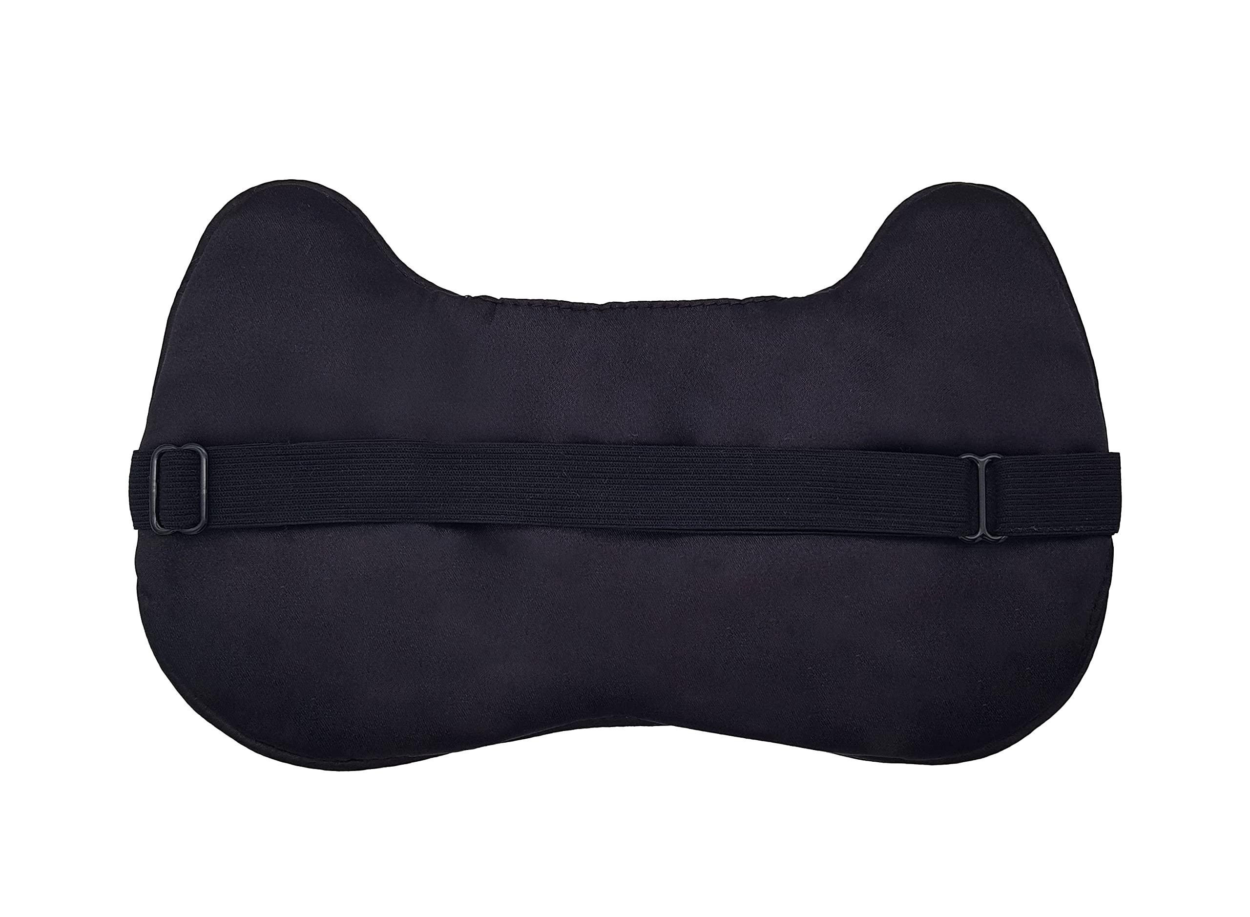 Bella Monza Bella Monza Luxuary Silk DarkBlack Sleeping Eye Mask With Silk Elastic Strap |Storage Pouch|Gift Box|