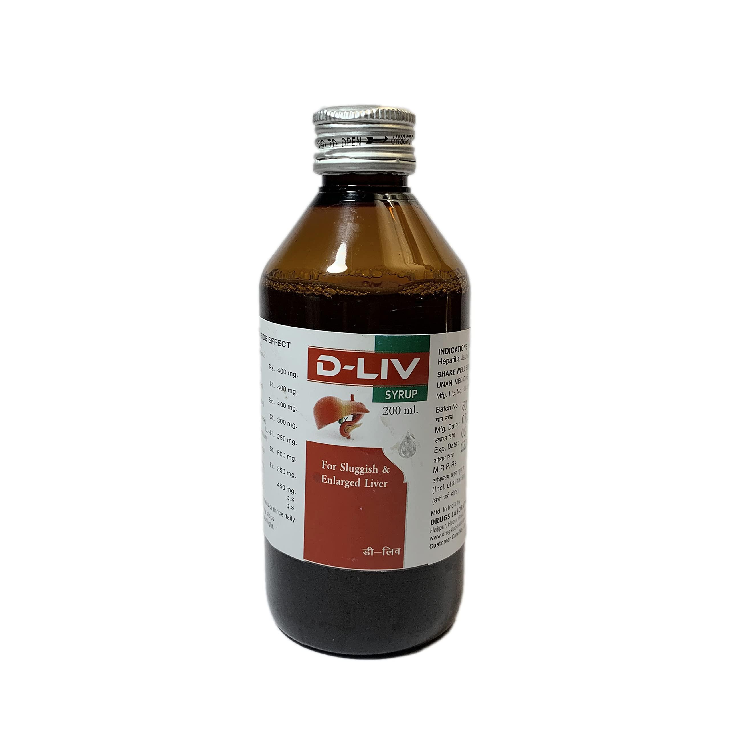 Drugs Laboratories Drugs Lab D-Liv Syrup For Liver 200 ML