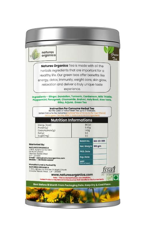 Natures Organica Natures Organica Fatty liver Tea | Helps with Abdominal Swelling, Improves Liver Health | Reduce Your Enlarged Fatty livers (100 gms)