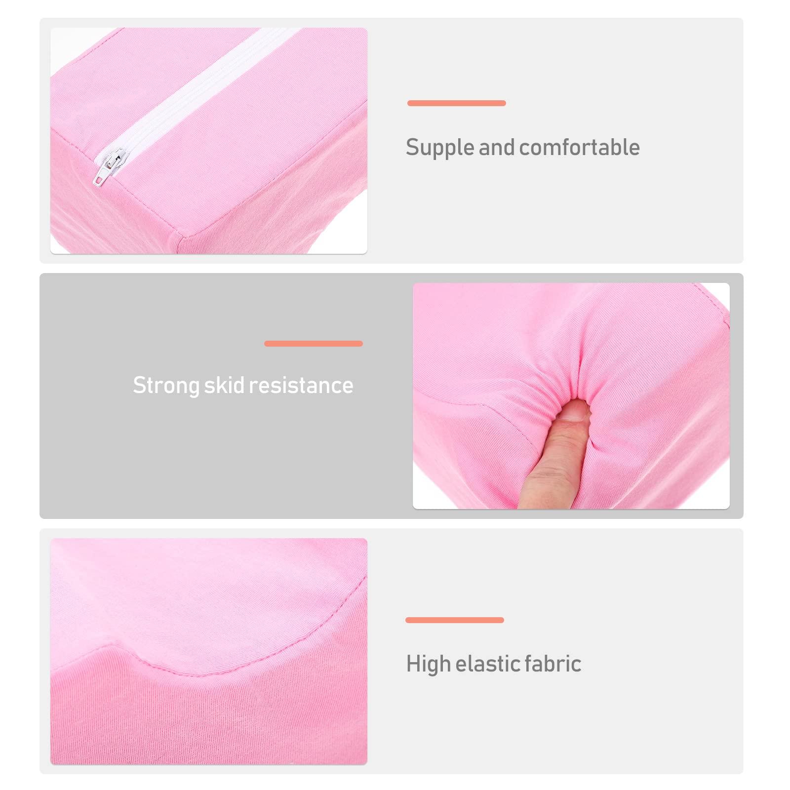 FOMIYES FOMIYES Raised Foot Sponge Pillow Feet Support Cushion Hospital Ankle Support (Pink)