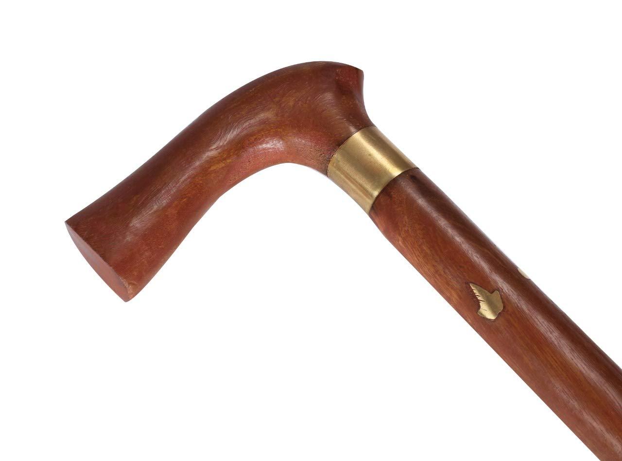 PHYSIQO PHYSIQO Walking Stick for Men/Women/Old People(36 Inch) Wooden,Design 6