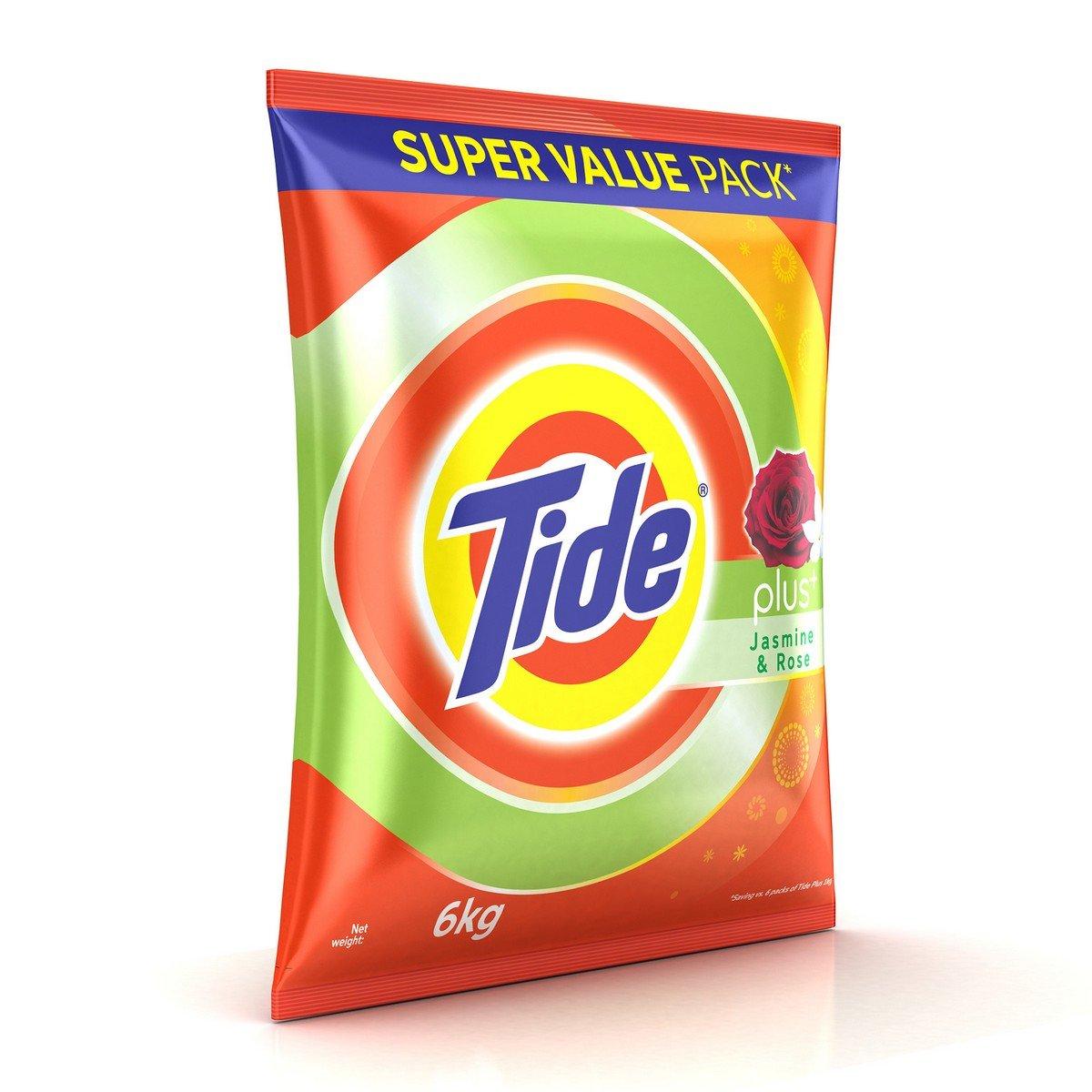 Tide Tide Plus Jasmine & Rose Detergent Washing Powder - 6 kg Pack
