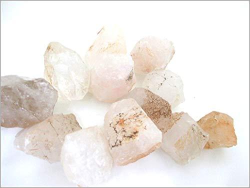 Jet International Crystal Jet Crystal Quartz Rough Tumbled Stone 1/2 lb or 225 grams A++ Approx. 1 inch - 1.5 inch High Grade Natural Gemstone Healing Metaphysical Jet International Crystal IMAGE IS JUST A REFERENCE