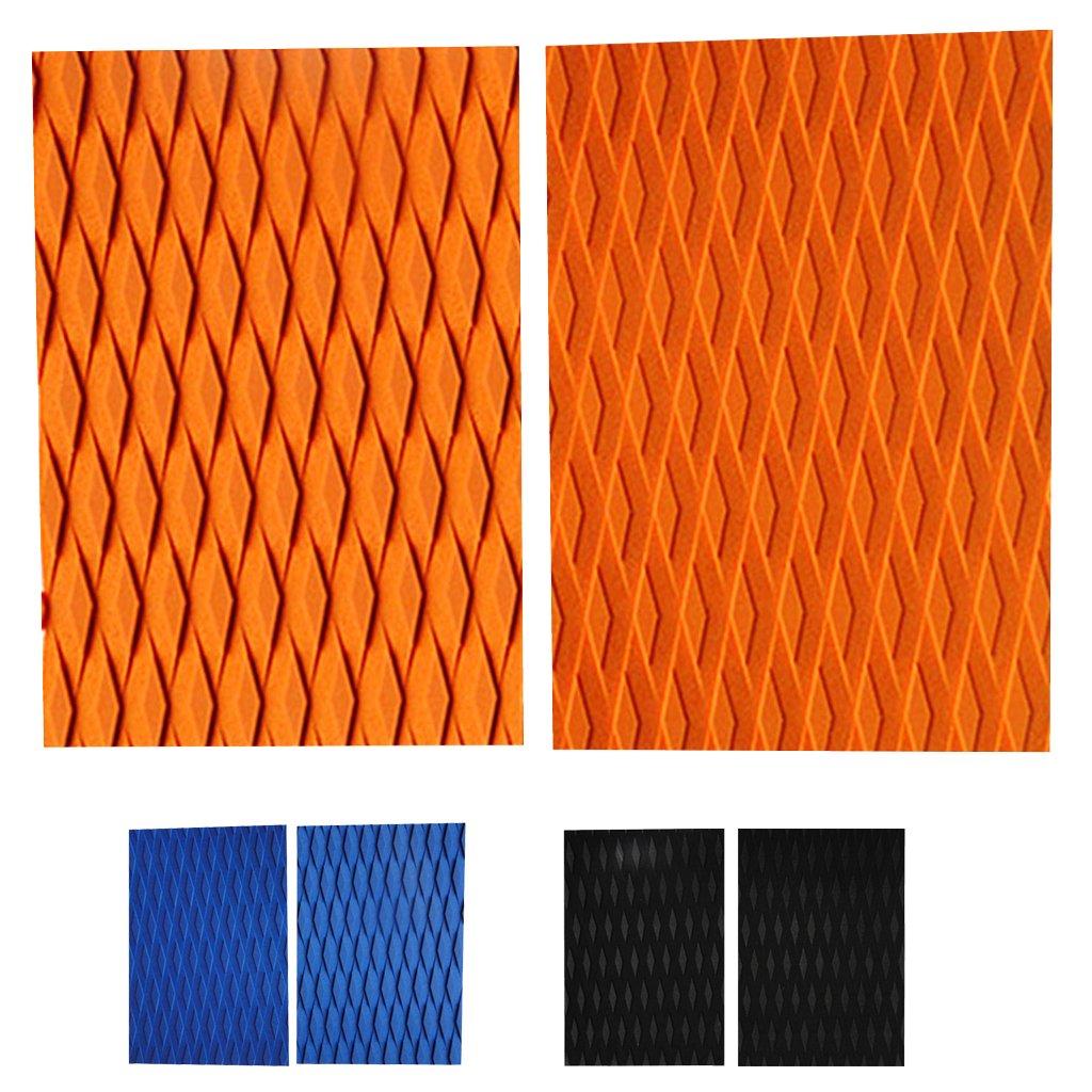UJEAVETTE UJEAVETTE 2 Pieces Eva Traction Pad Surf Sup Deck Grip for Surfboard Kiteboard Orange