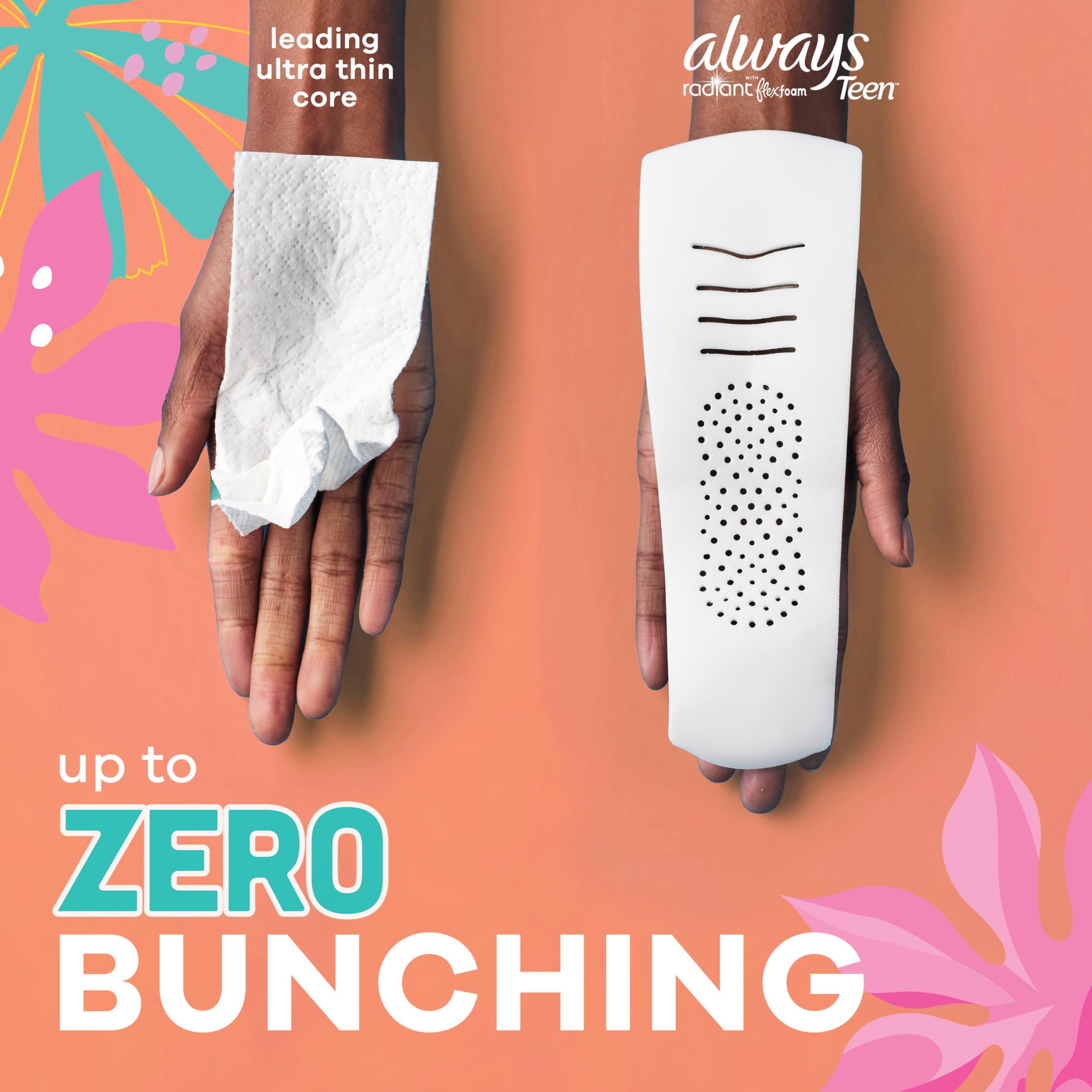 Always Always Totally Teen Always Radiant Infinity Pads, 14 Count